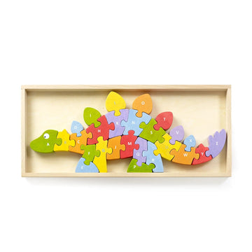 Faire-Begin Again Baby & Toddler Dinosaur A-Z-Puzzle Toy, Eco Friendly, Vegan